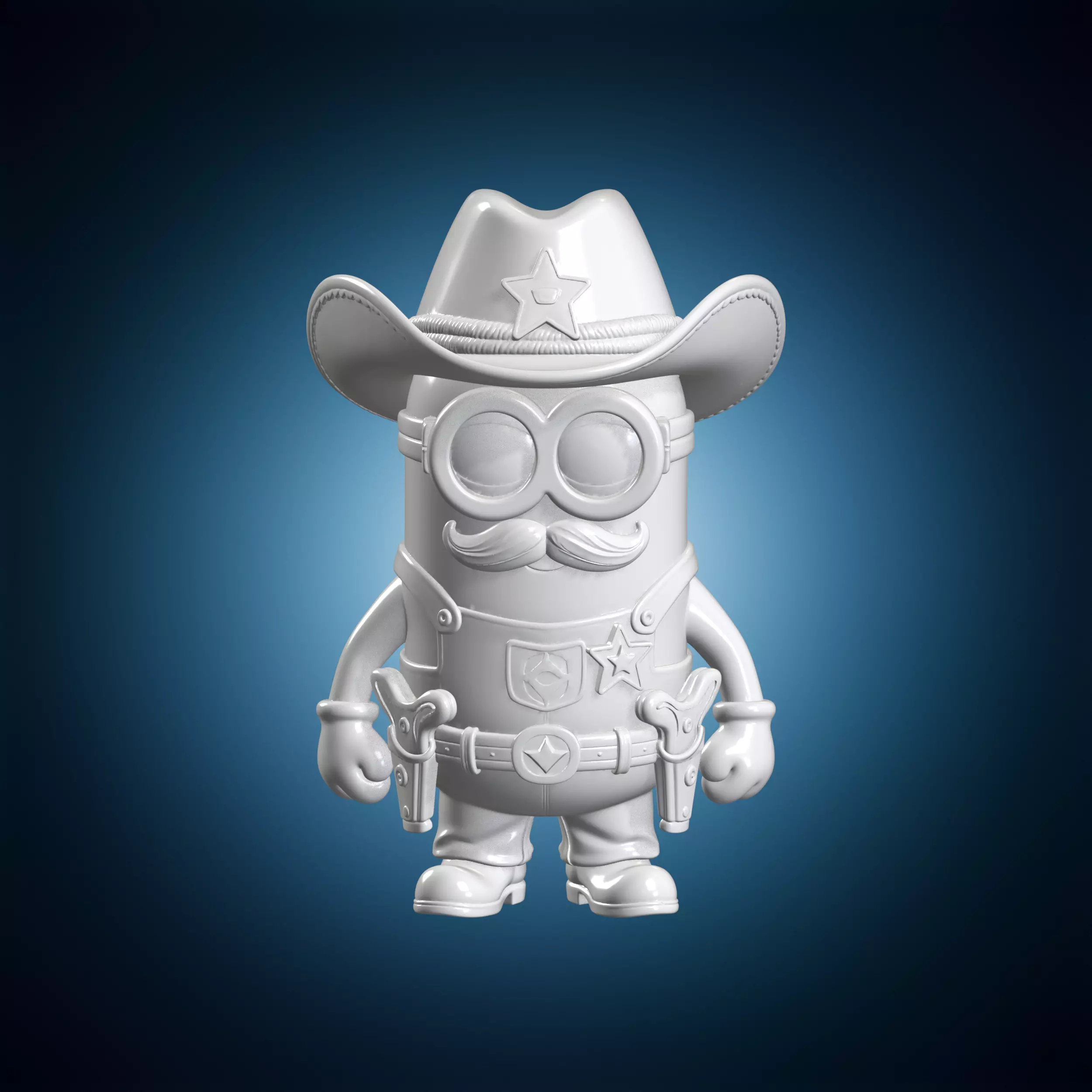 Sheriff Minion 3D Print Model Figurine 3D print model