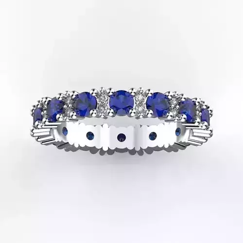 Sapphires eternity ring