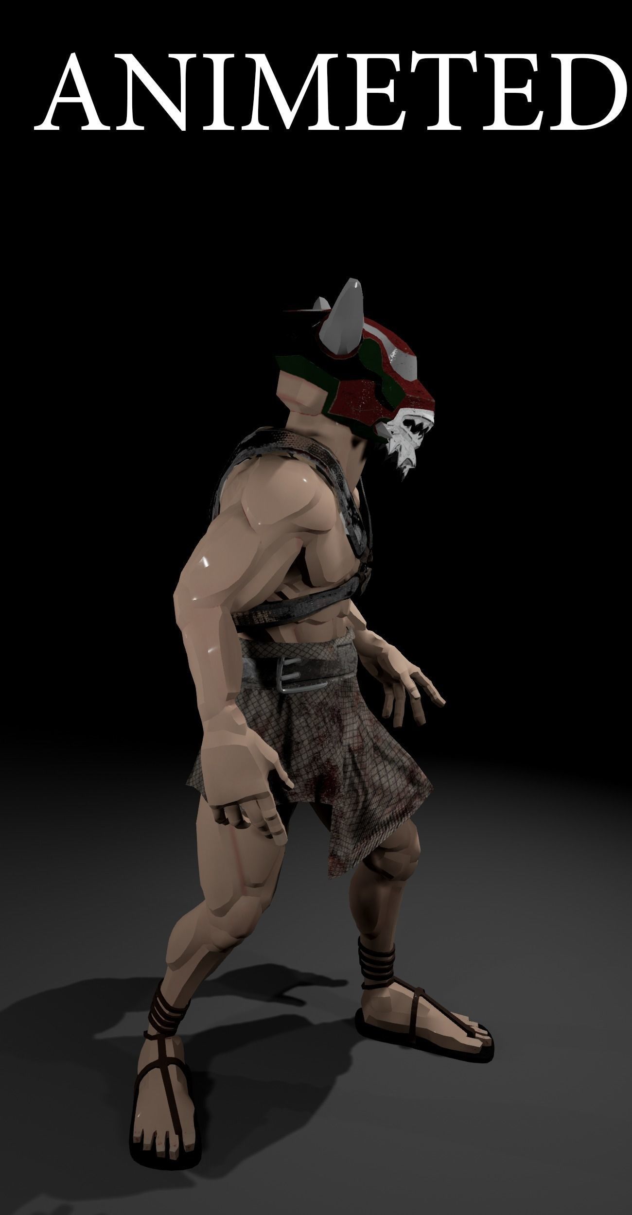 Pharaoh character Free low-poly 3D model_11