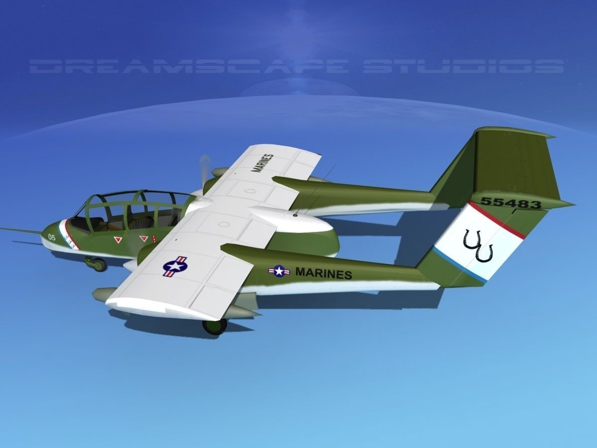 Rockwell OV-10 Bronco USMC 1 3D model_8