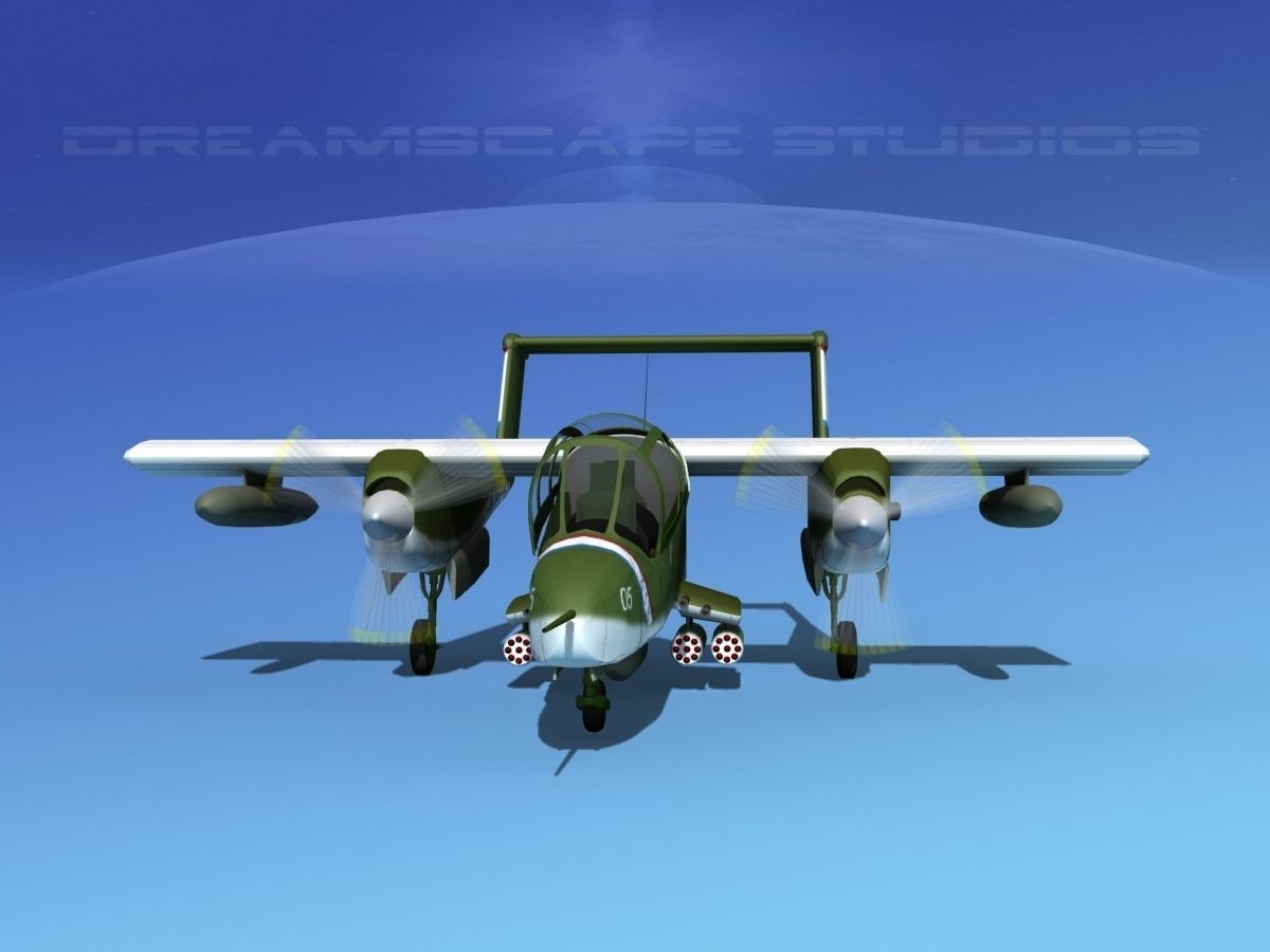 Rockwell OV-10 Bronco USMC 1 3D model_1