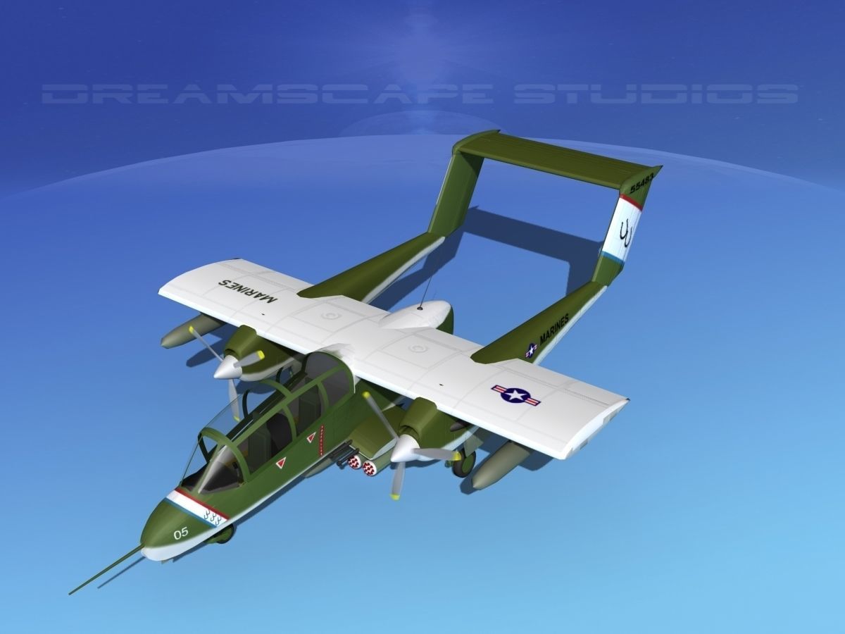 Rockwell OV-10 Bronco USMC 1 3D model_10