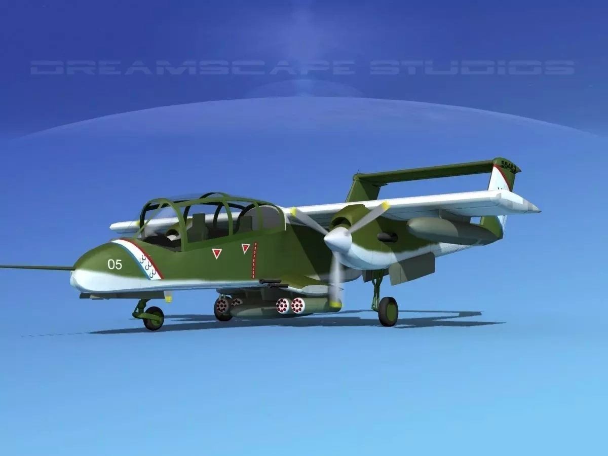 Rockwell OV-10 Bronco USMC 1 3D model_0