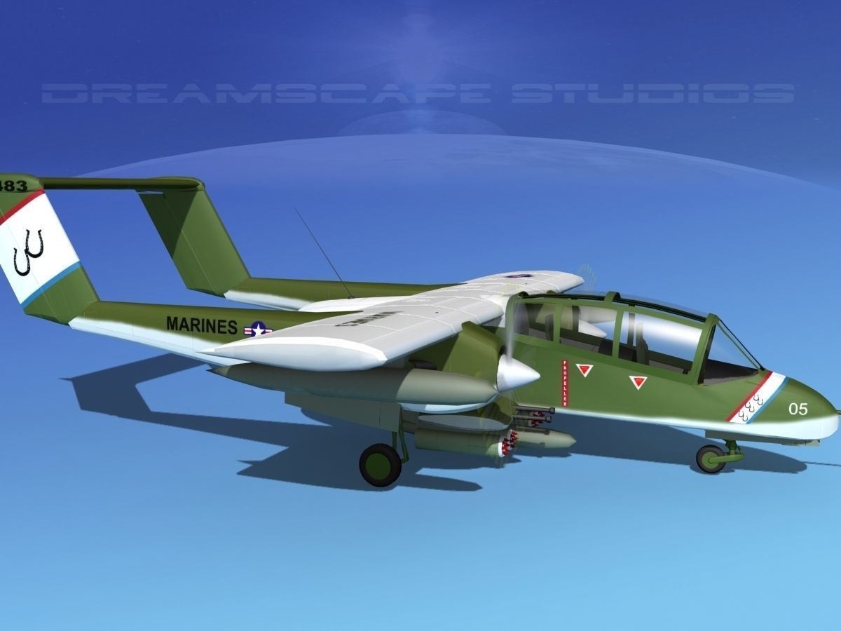 Rockwell OV-10 Bronco USMC 1 3D model_3