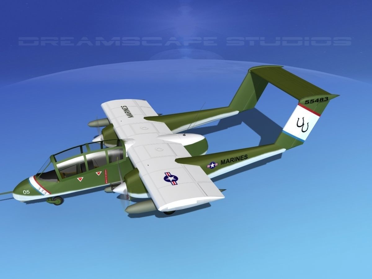 Rockwell OV-10 Bronco USMC 1 3D model_9
