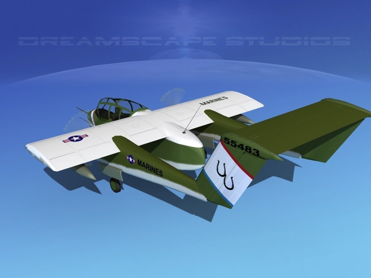 Rockwell OV-10 Bronco USMC 1 3D model_7