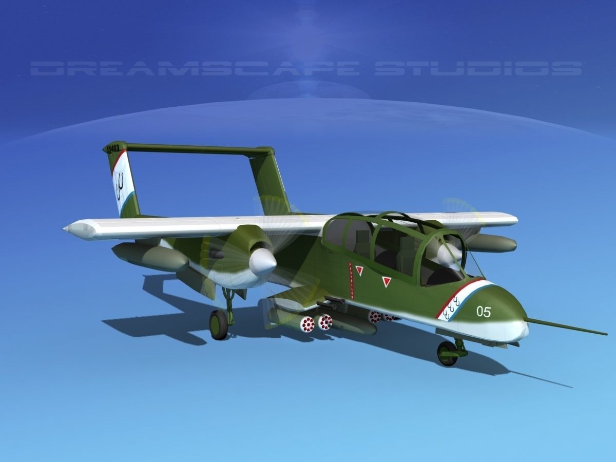 Rockwell OV-10 Bronco USMC 1 3D model_2