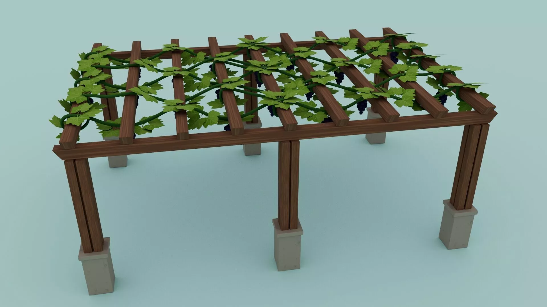 grape plant 3D model