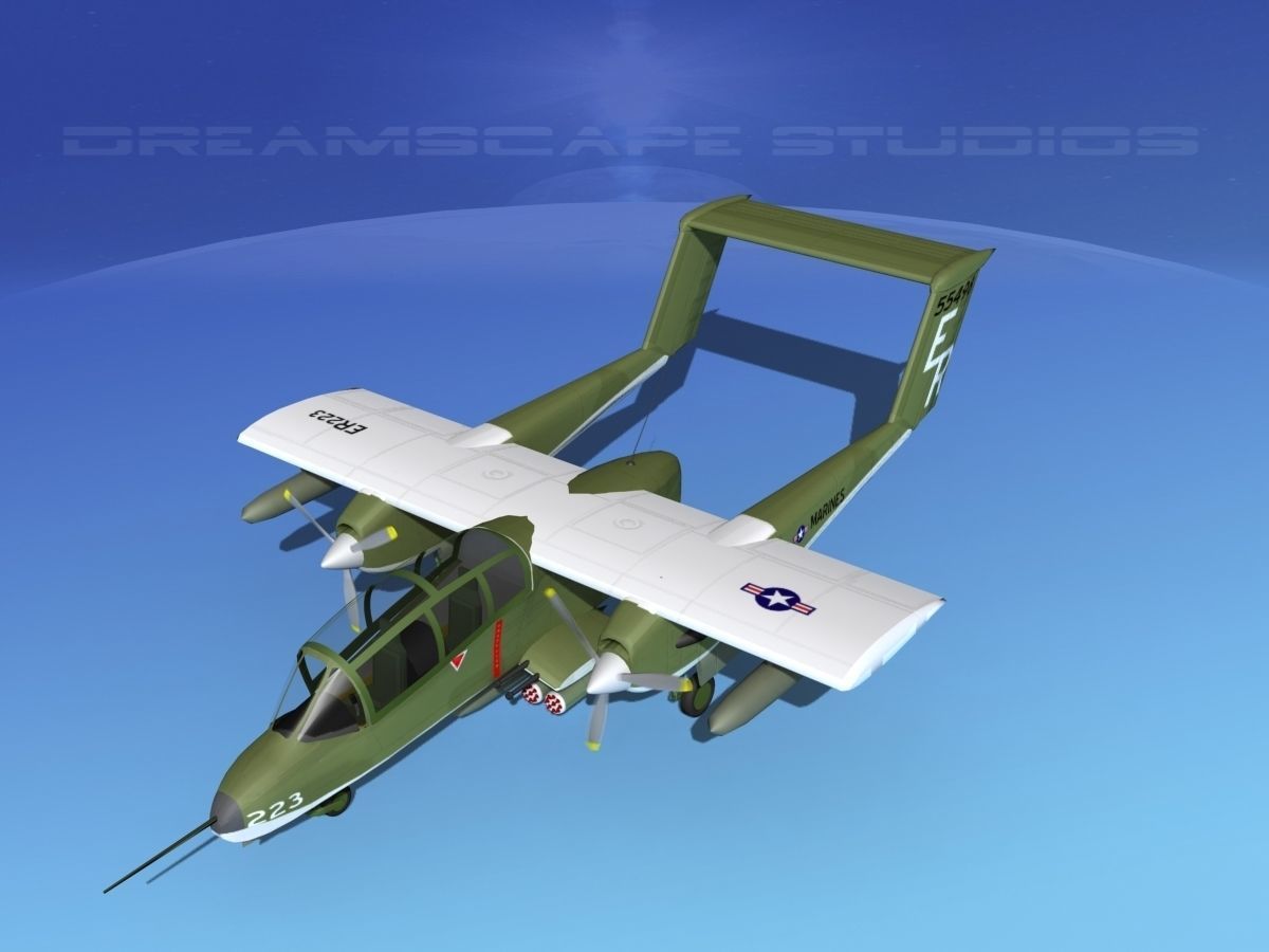 Rockwell OV-10 Bronco USMC 2 3D model_10