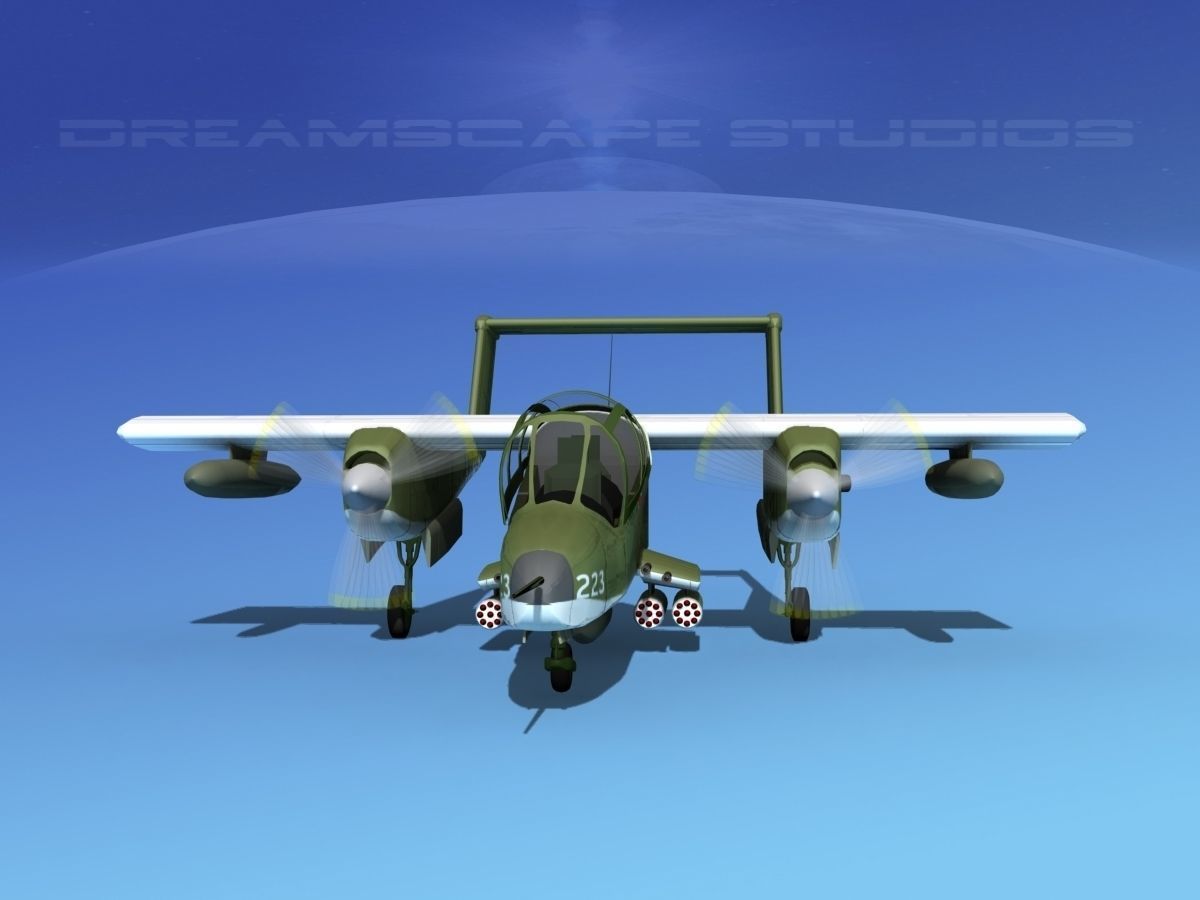 Rockwell OV-10 Bronco USMC 2 3D model_1