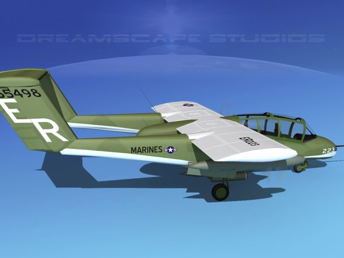 Rockwell OV-10 Bronco USMC 2 3D model_4