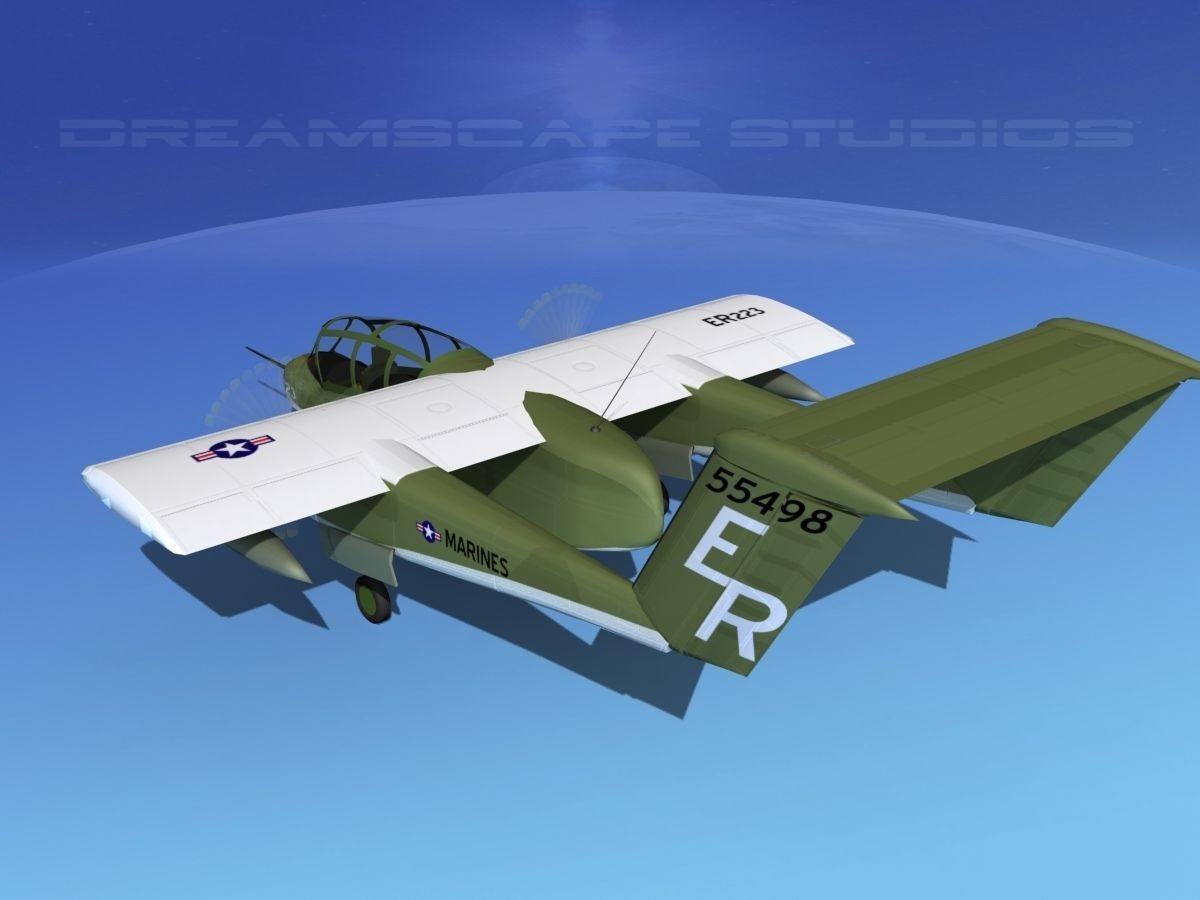 Rockwell OV-10 Bronco USMC 2 3D model_7