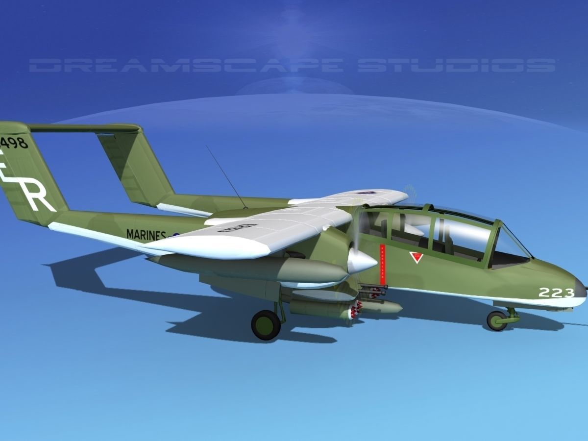 Rockwell OV-10 Bronco USMC 2 3D model_3