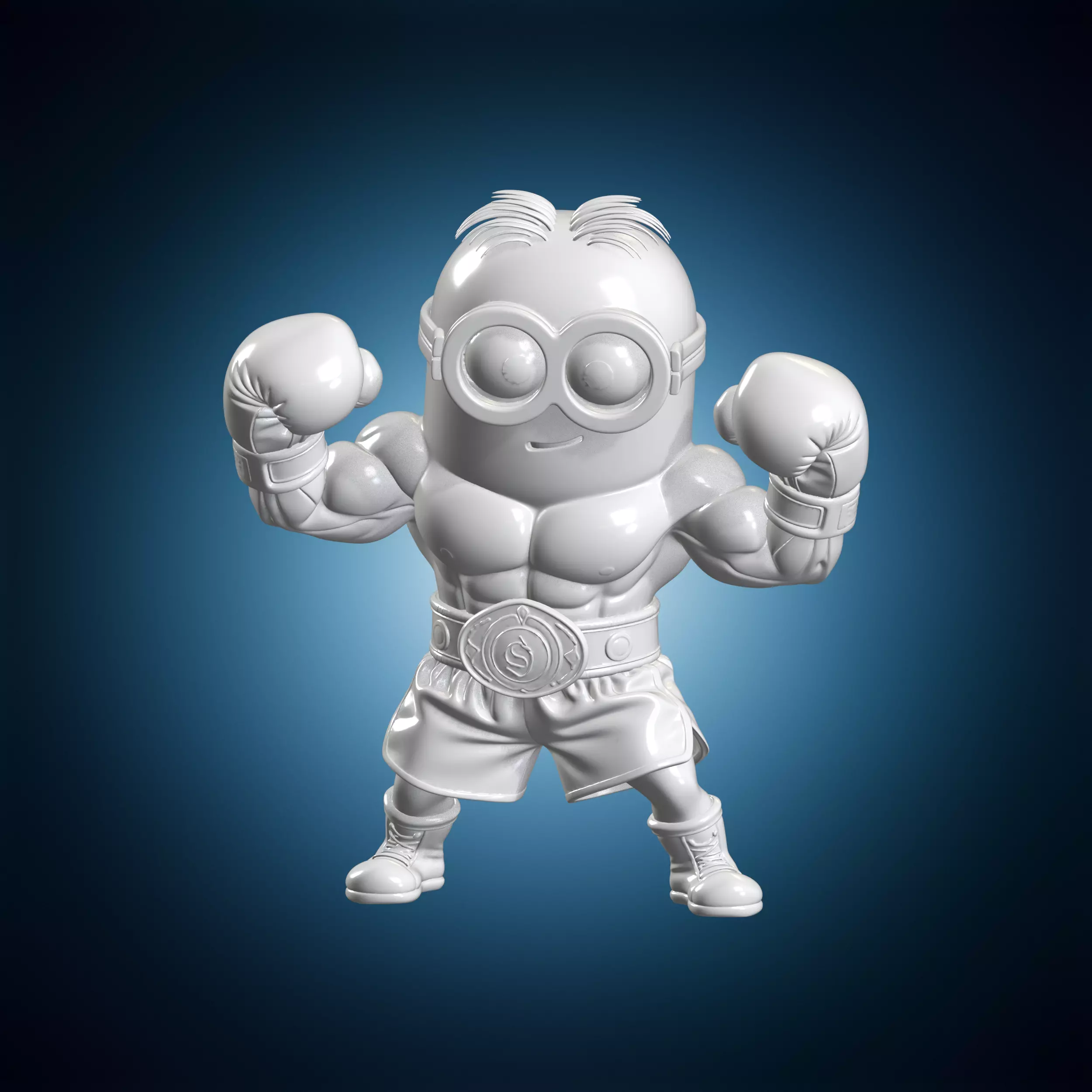 Boxer Minion 3D Print Model Figurine 3D print model