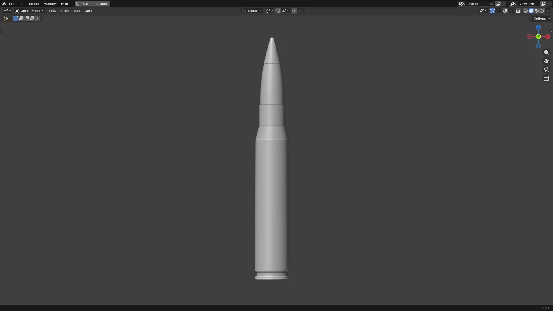 50 BMG Ammo 3D print model