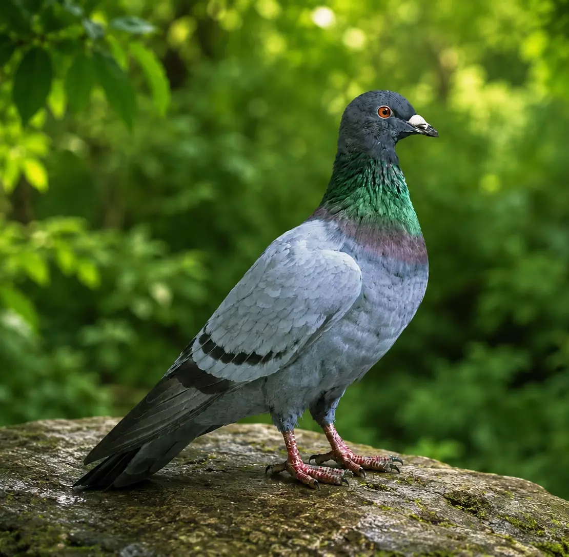 Pigeon rigged animated Low-poly 3D model