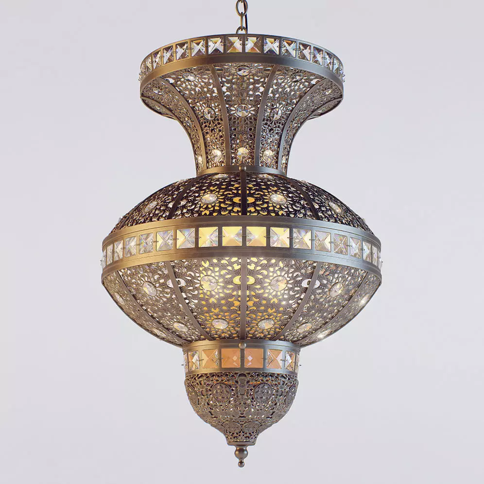 Crystal Morocco lamp 3D model_0