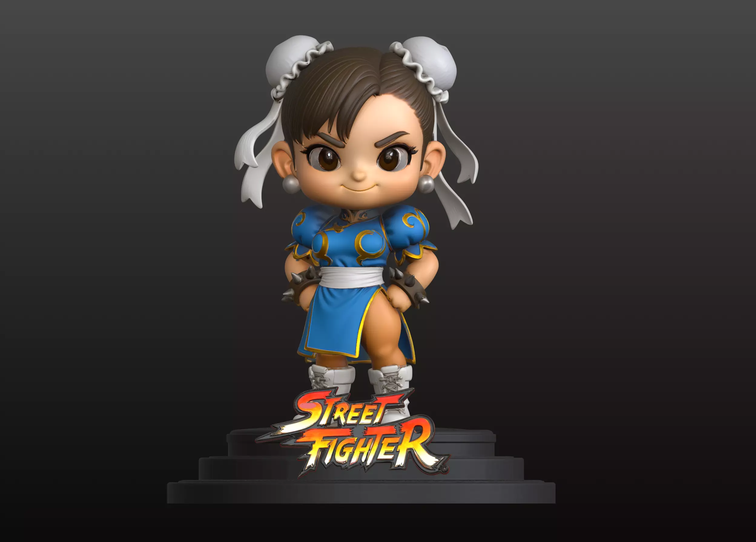 Street Fighter Chibi Collection Chun Li 2 3D print model