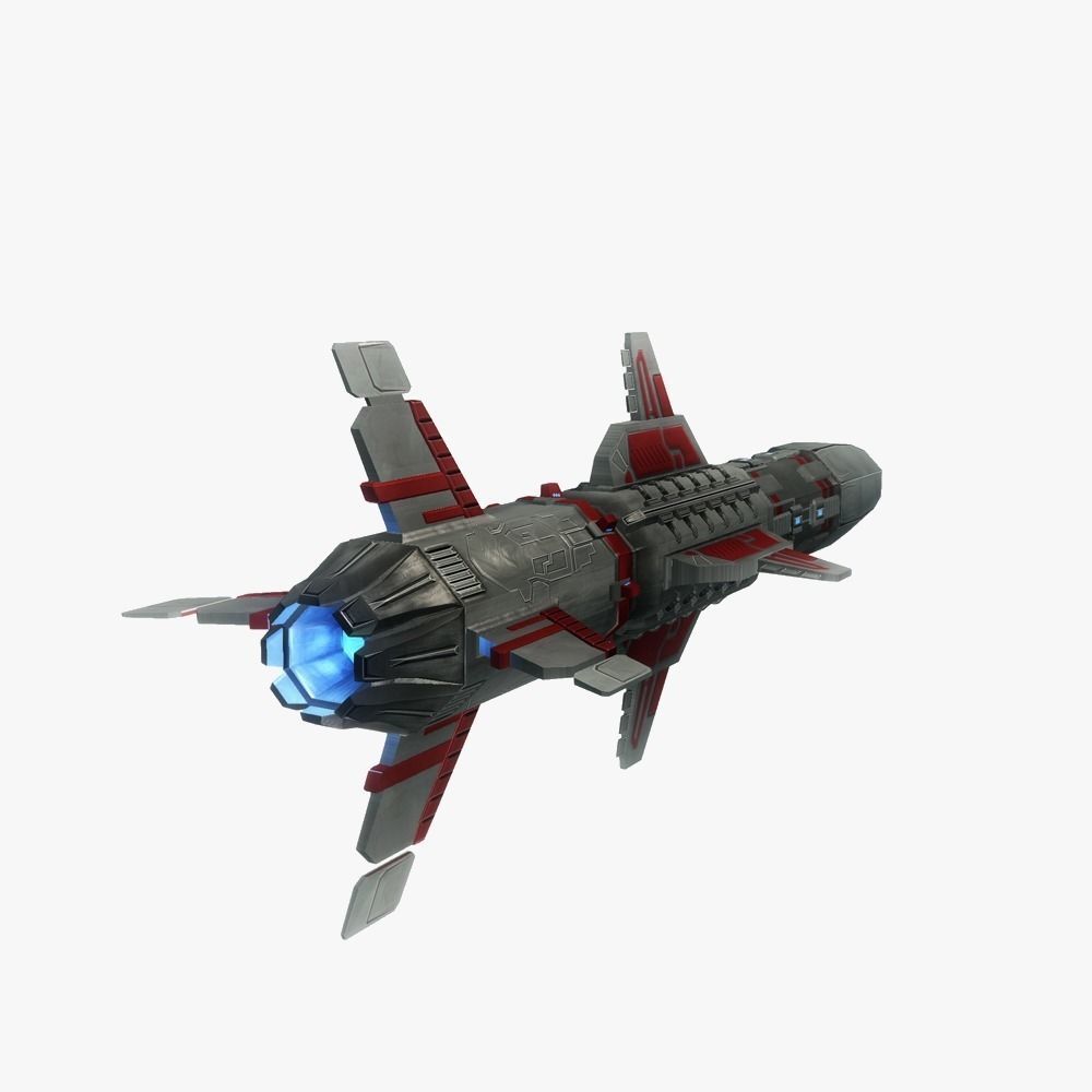 Missile 7 sci-fi low poly Low-poly 3D model_1