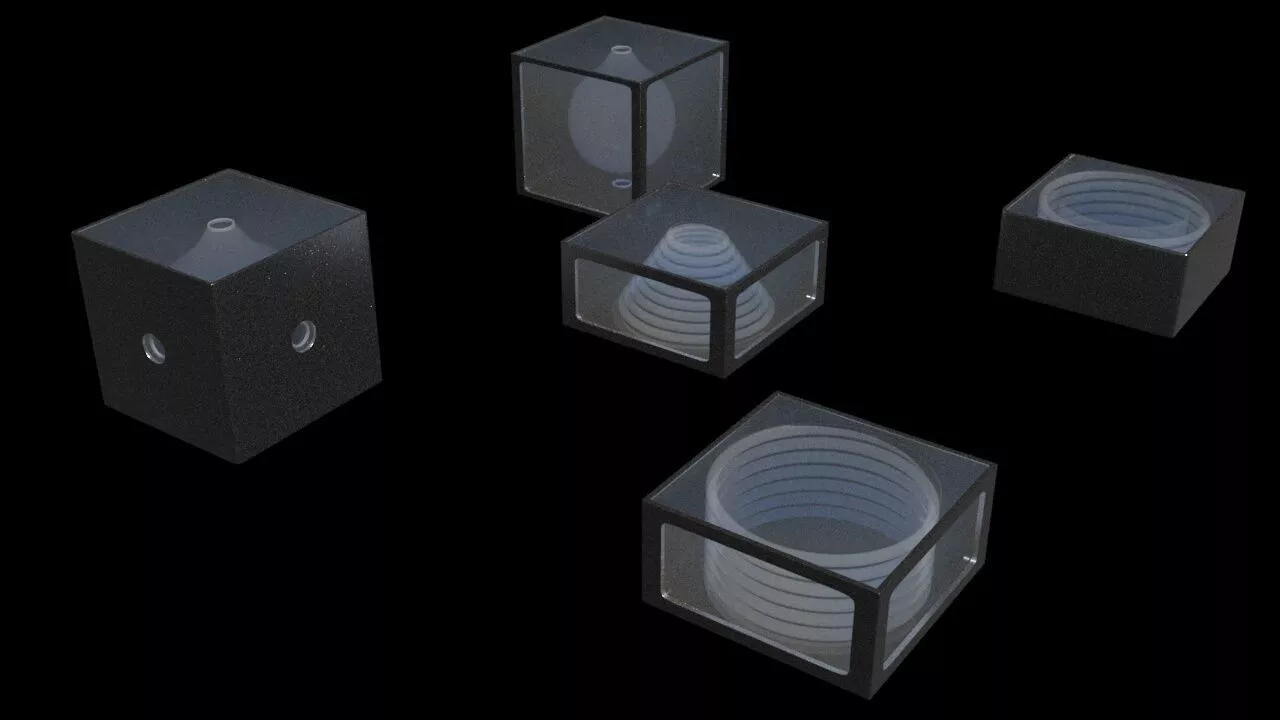 Modular -A-Symmetric Inductor Tile - Meta Materials - Concept 3D print model