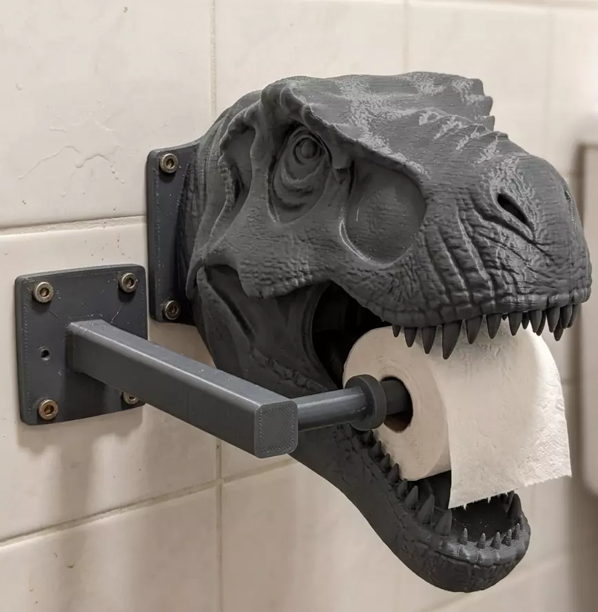 T Rex Toilet Paper Holder 3D print model