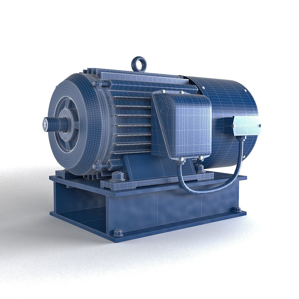Electric motor 3D model_6