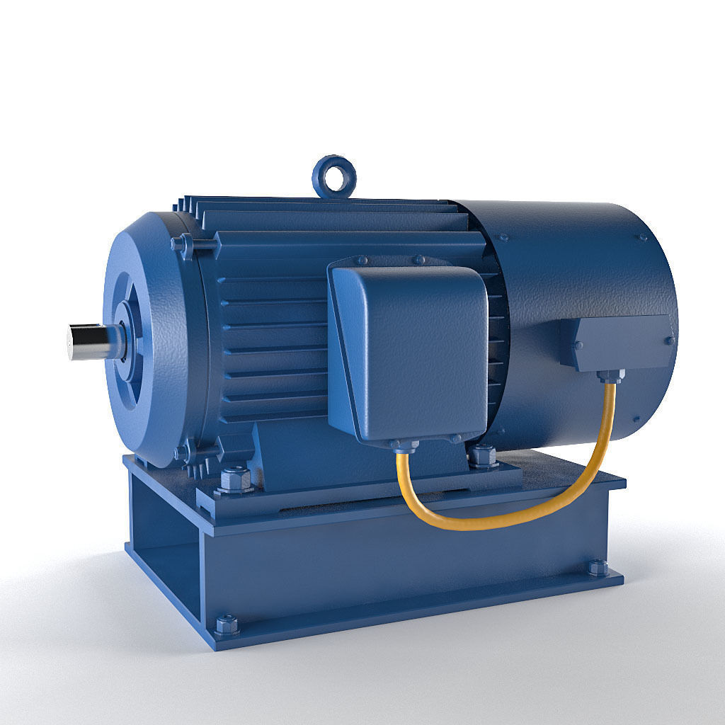 Electric motor 3D model_3