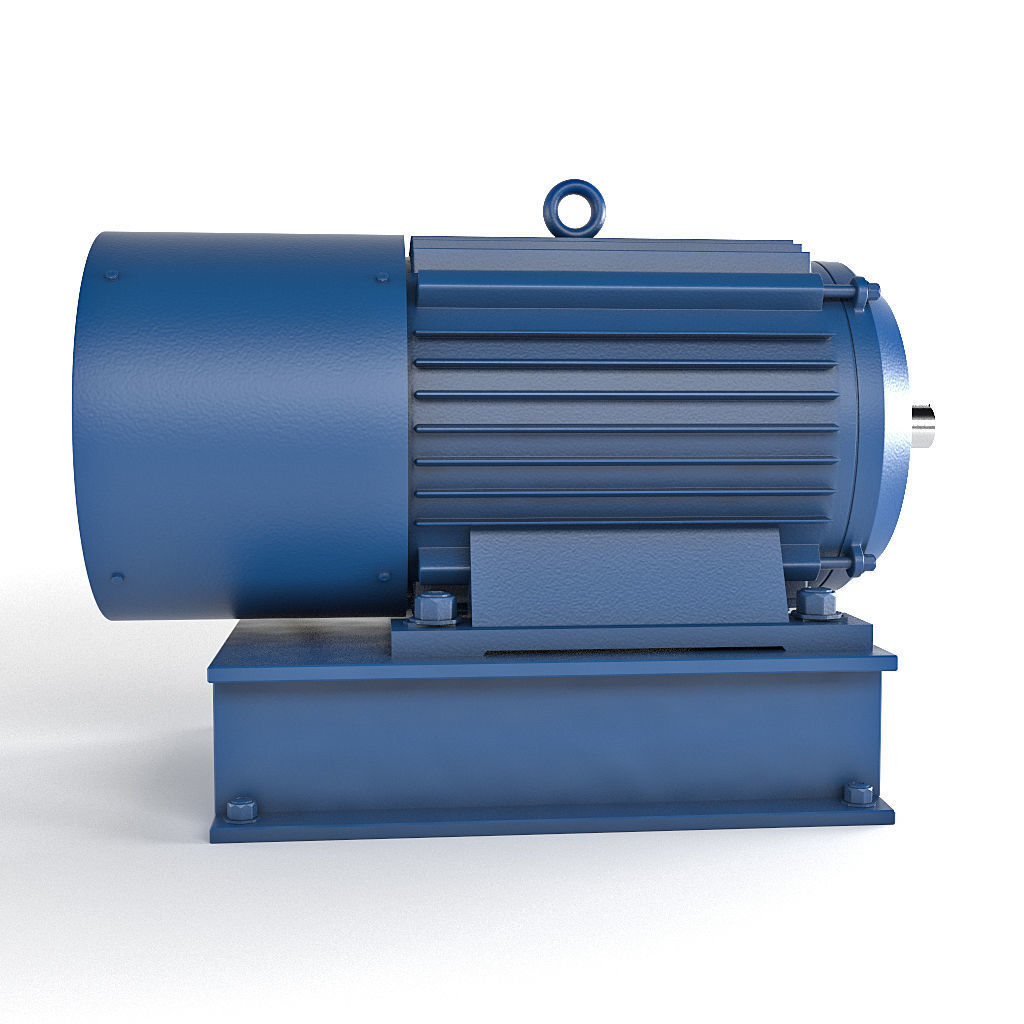 Electric motor 3D model_2