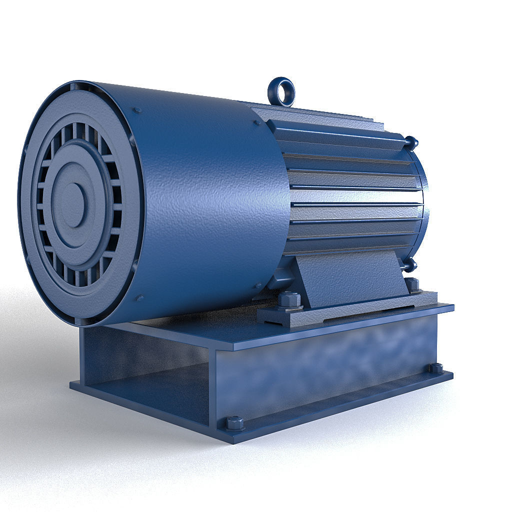 Electric motor 3D model_4