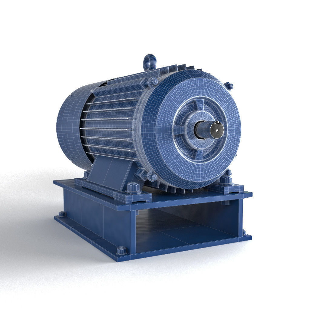 Electric motor 3D model_5
