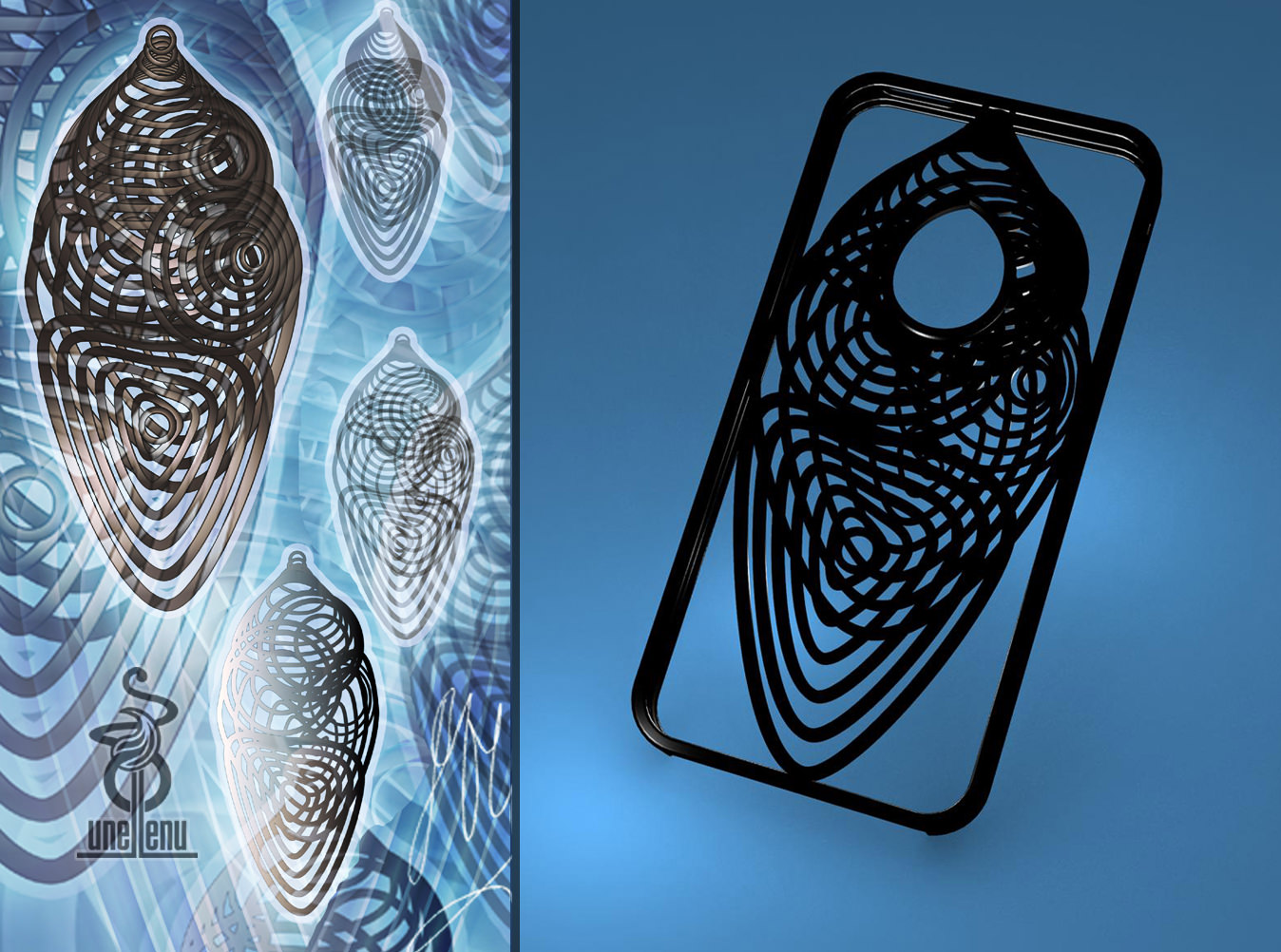 Cocoon iphone 5 case 3D print model_3