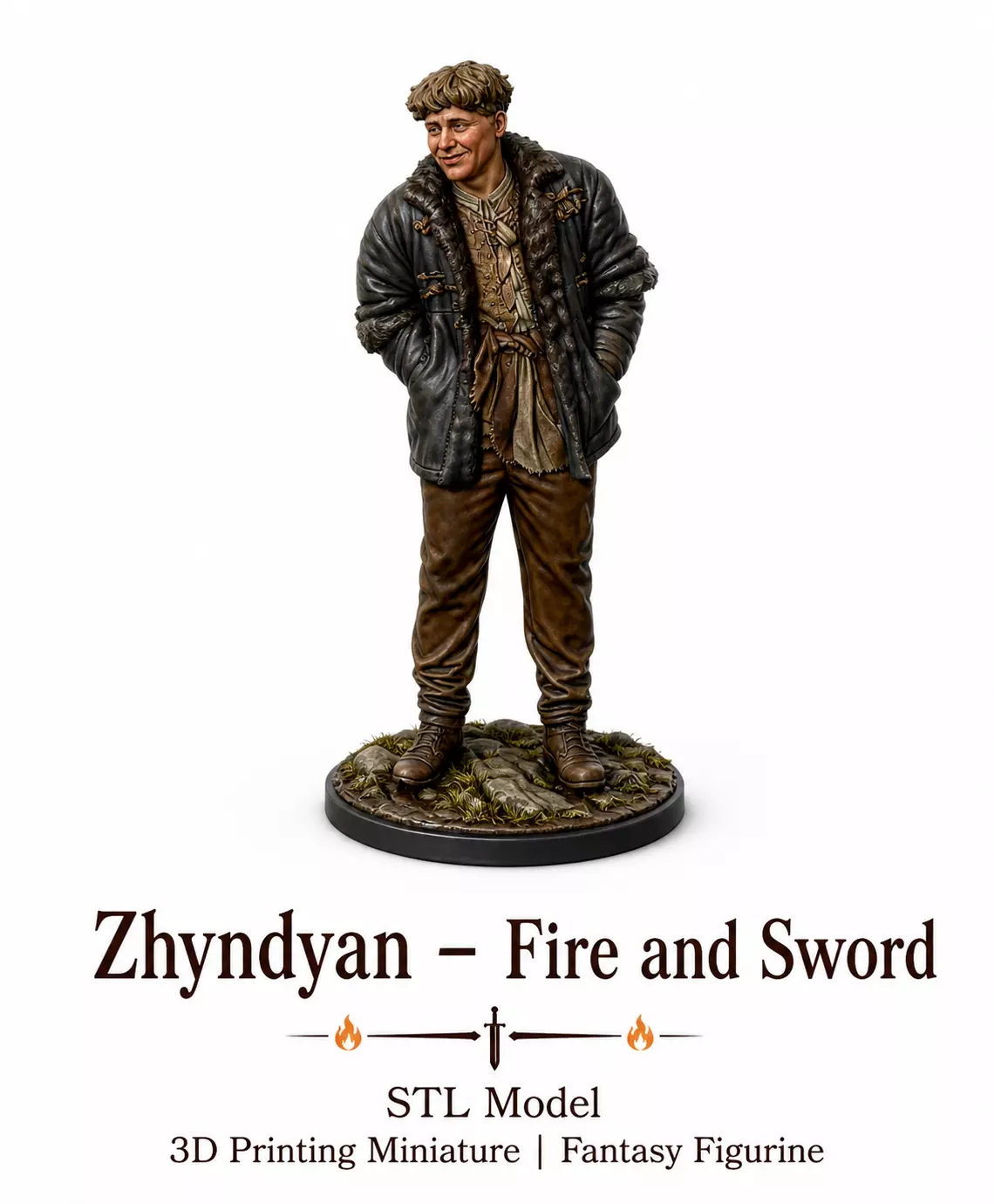 Zhyndyan Fire and Sword STL File for 3D Printing 3D print model