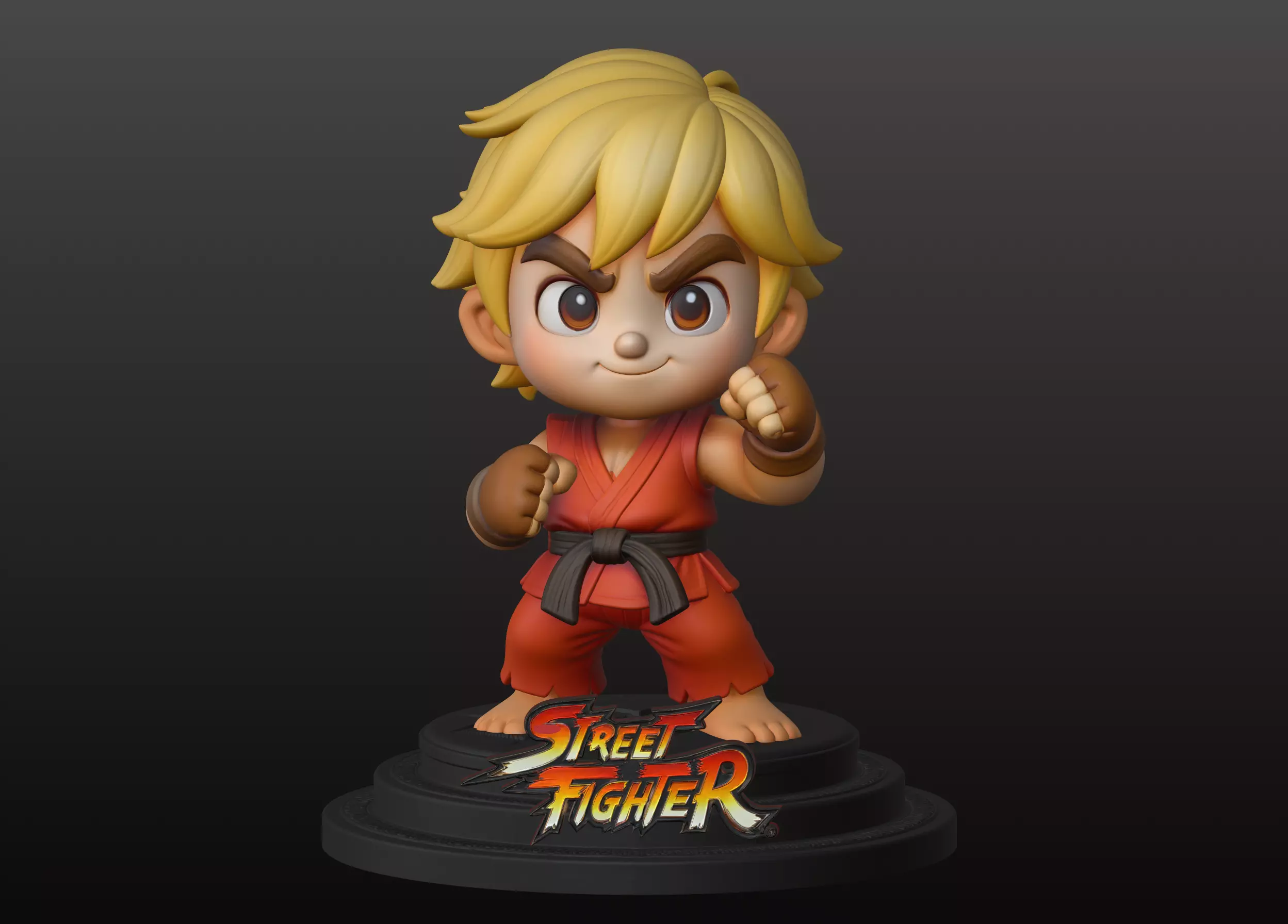 Street Fighter Chibi Collection Key Master 5 3D print model