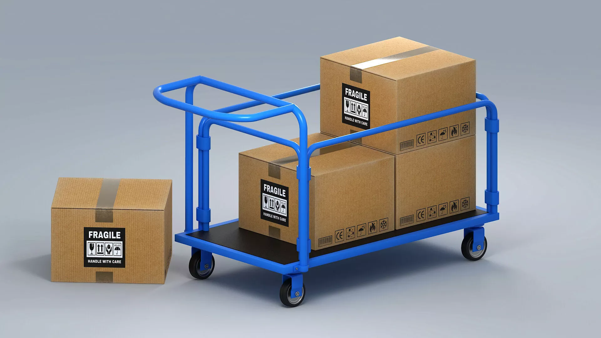 Hand Truck 02 3D model