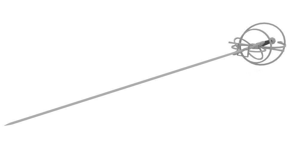 Pointed Sword Rapier 3D model_1