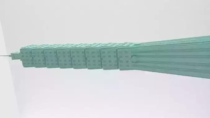 Taipei Tower Low Poly Low-poly 3D model