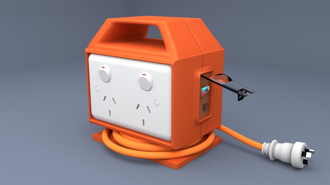 SAFETY ELECTRICAL BOX 3D model