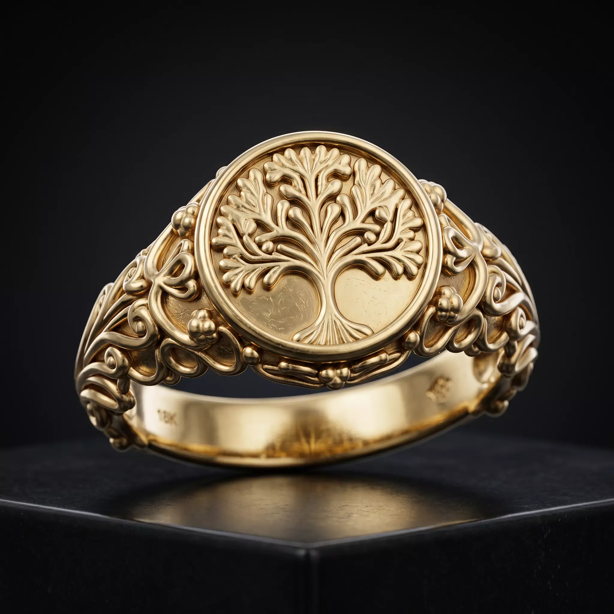 Free Tree of Life Ring STL Mythic Jewelry Model Free 3D print model