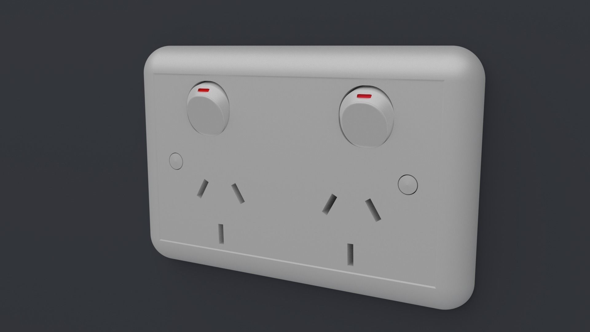 POWERPOINT WALL SOCKET 3D model_1