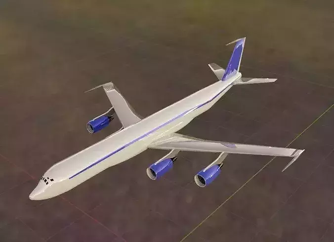 707-620 CFM Style Quad Jetliner - Custom 1950s Plane