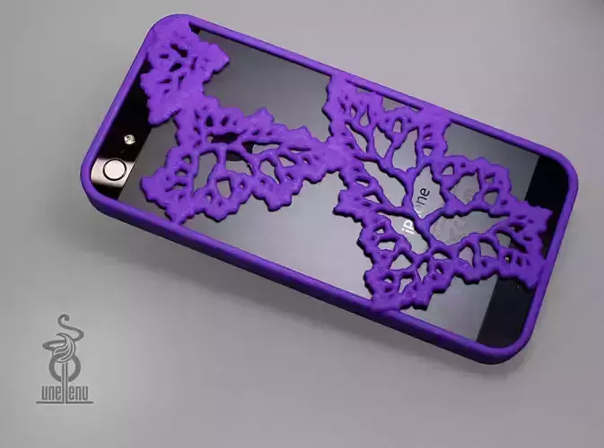 Fractal Leaves iphone 5 case 3D print model