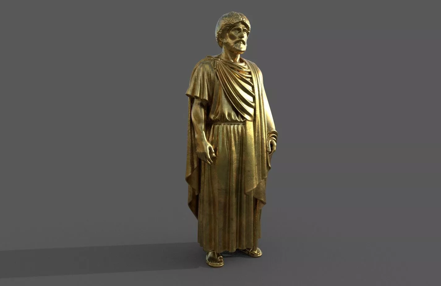 antique man statue 3D model 3D model