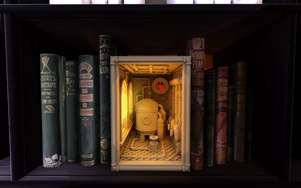 Boiler Room Booknook 3D print model