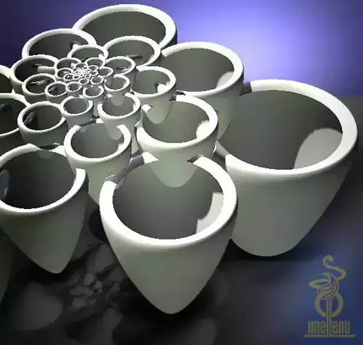 Multi-vase flowerpot 3D print model
