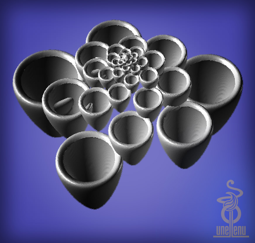 Multi-vase flowerpot 3D print model_2