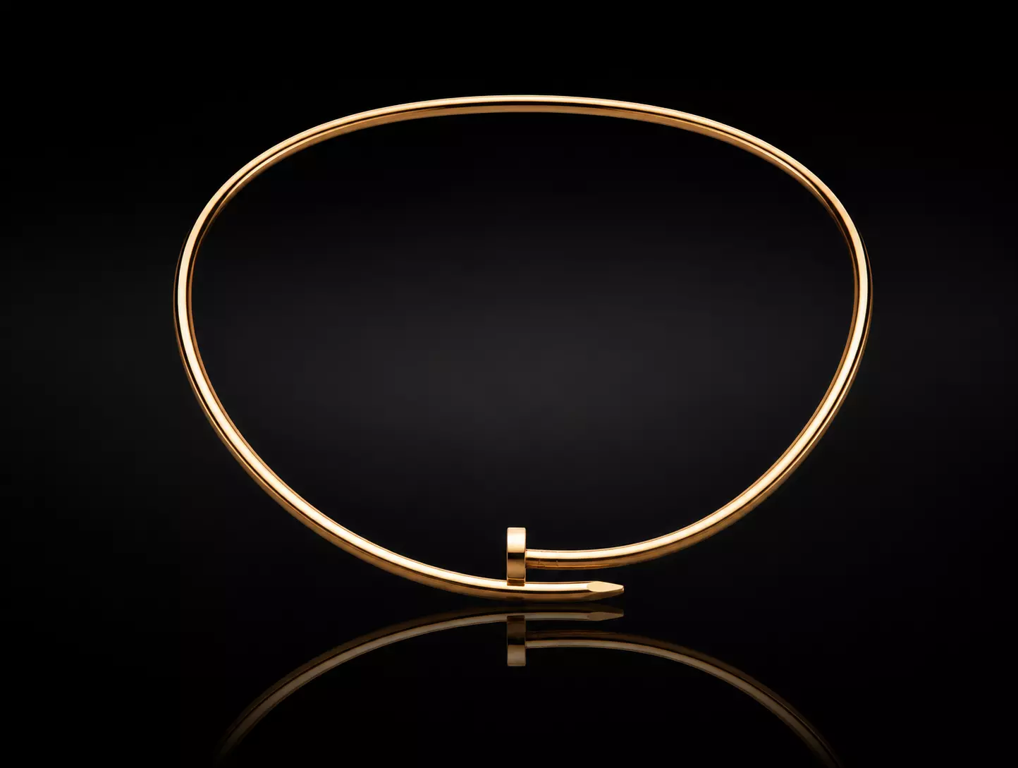 Brand Jewelry Nail Necklace Luxury Gold 3D print model