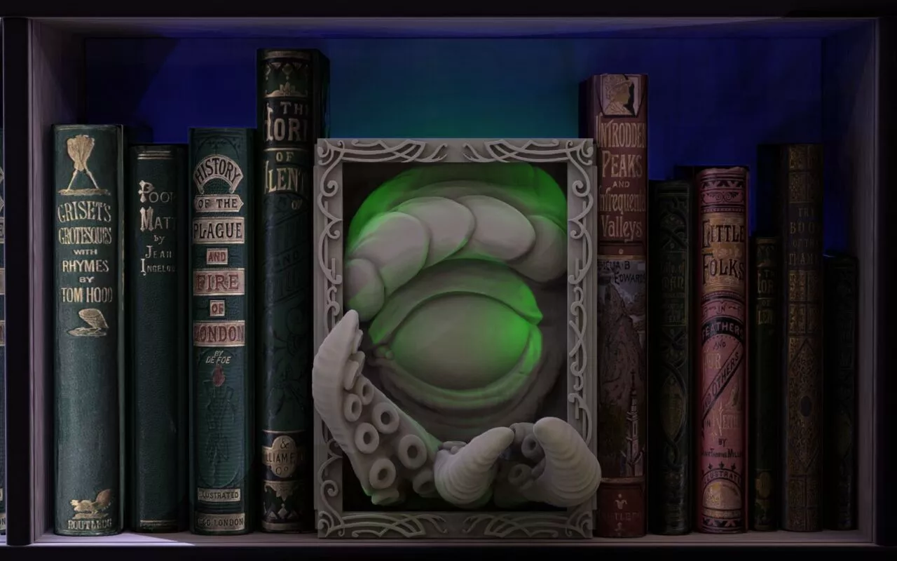 Chtulhu Booknook 3D print model