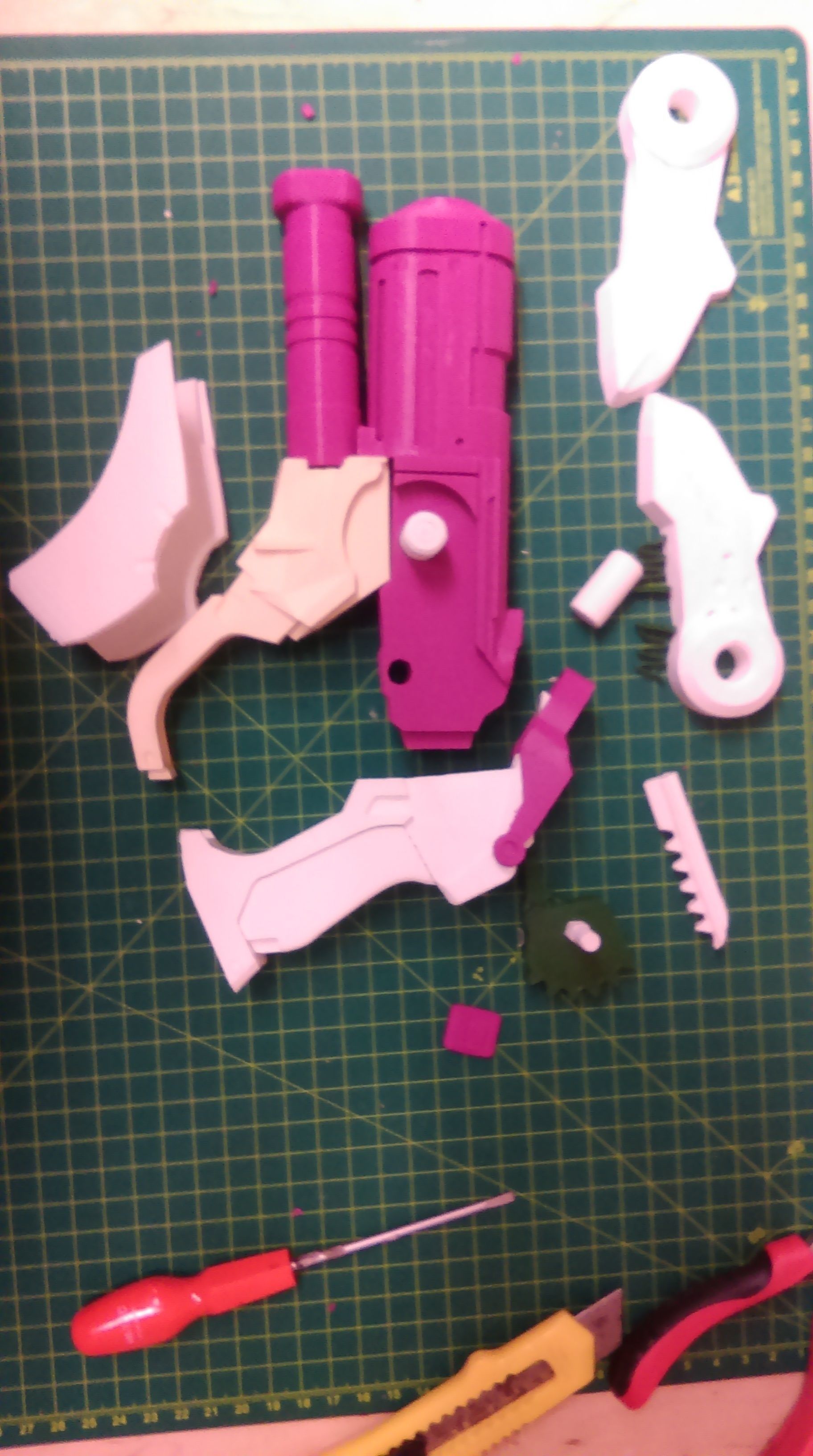 3D printable Overwatch Mercy snap assembly with moving parts 3D print model_7