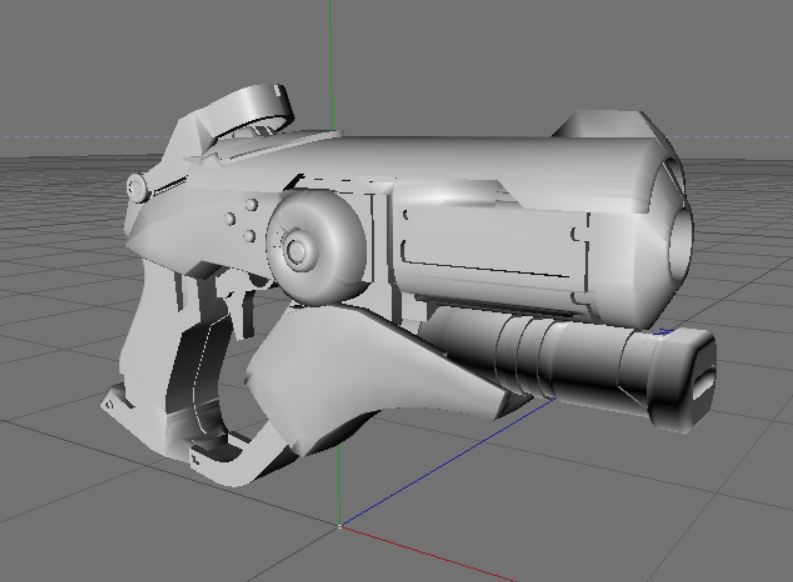 3D printable Overwatch Mercy snap assembly with moving parts 3D print model_2