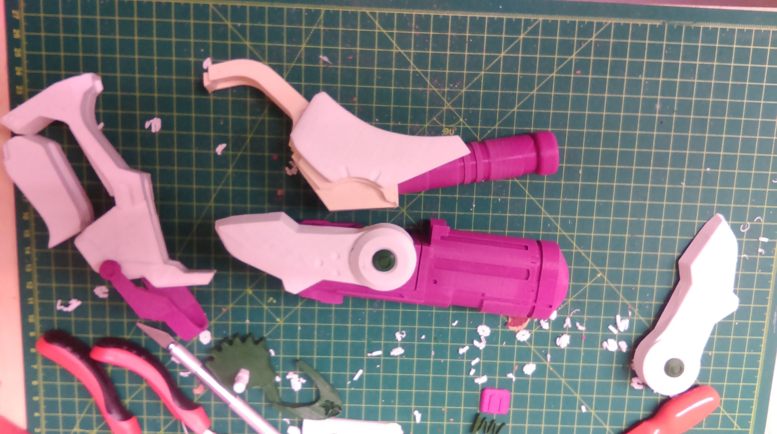 3D printable Overwatch Mercy snap assembly with moving parts 3D print model_6